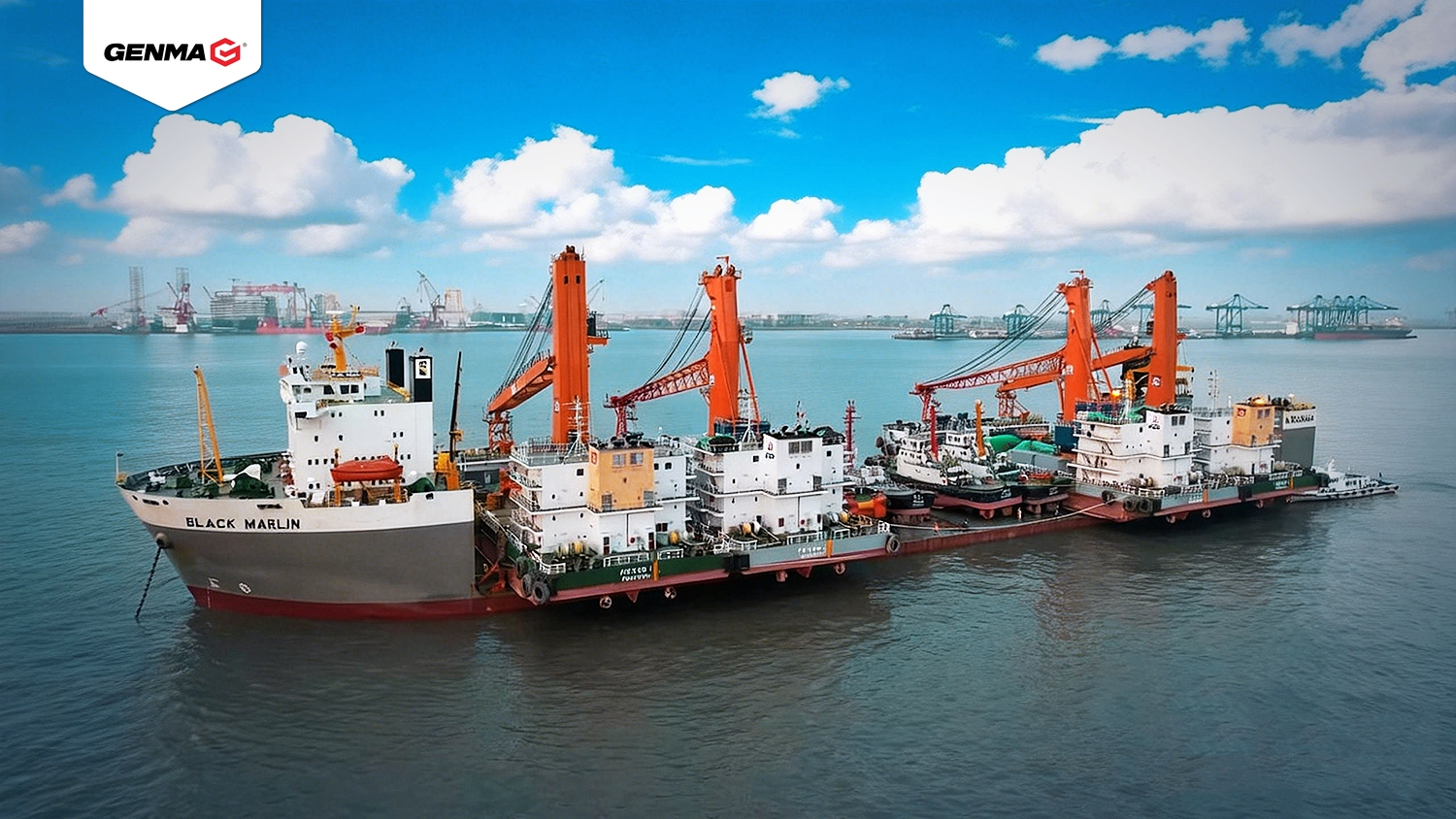 GENMA完美履约再获客户点赞：重型船舶吊机项目交付后收到客户感谢函(图1)